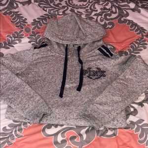 Gray& blue speckled Victoria’s Secret quarter zip